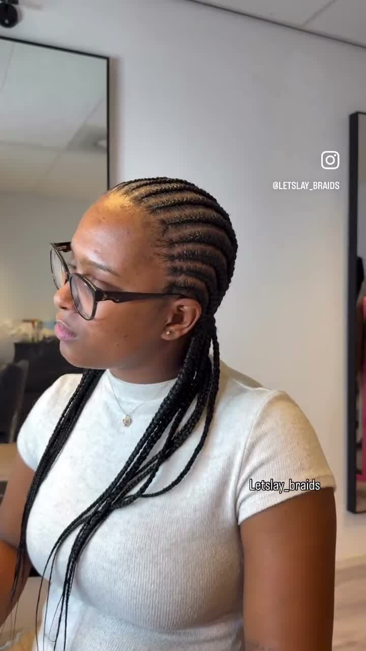 Straight Back Cornrows